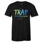 Black Crew Neck TRAP T-shirt To Match Air VaporMax Plus Aurora Green