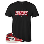 T-shirt to Match Air Jordan 1 Retro Lost And Found - TRAP Black Sneaker Tee