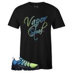 Black Crew Neck VAPOR SQUAD T-shirt To Match Air VaporMax Plus Aurora Green