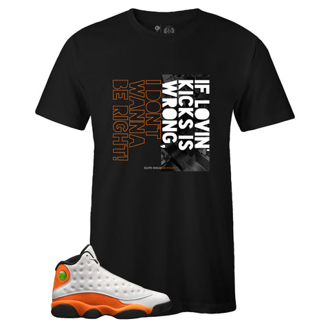 Black Crew Neck WRONG T-shirt to Match Air Jordan Retro 13 Starfish