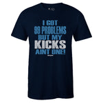 Navy Crew Neck 99 PROBLEMS T-shirt To Match Air Jordan Retro 9 UNC Pearl Blue