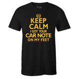 Black Crew Neck KEEP CALM T-shirt To Match Air Jordan Retro 14 Reverse Ferrari