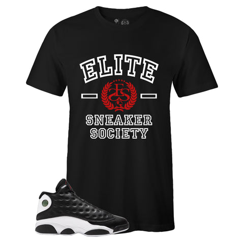 Black Crew Neck ELITE T-shirt to Match Air Jordan Retro 13 Reverse He Got Game