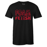 Black Crew Neck FOAM FETISH T-shirt To Match Air Foamposite One Metallic Red