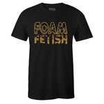 Black Crew Neck FOAM FETISH T-shirt to Match Air Foamposite Pro Metallic Gold
