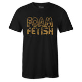 Black Crew Neck FOAM FETISH T-shirt to Match Air Foamposite Pro Metallic Gold