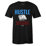 Black Crew Neck HUSTLE T-shirt To Match Air Jordan Retro 1 OG FEARLESS