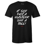 Black Crew Neck HUSTLER T-shirt to Match Air Jordan Retro 13 Reverse He Got Game
