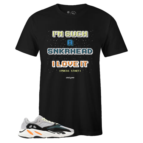 Black Crew Neck I LOVE IT T-shirt to Match Yeezy Boost 700 Wave Runner