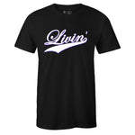 Black Crew Neck LIVIN' T-shirt to Match Air Jordan Retro 11 CONCORD