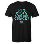 Black Crew Neck NEW CRACK T-shirt To Match Air Jordan Retro 13 Island Green