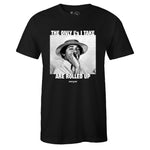 Black Crew Neck ROLLED UP 420 T-shirt to Match Air Jordan Retro 11 Low Barons