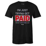 Black Crew Neck PAID T-shirt To Match BRED 4