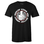 Black Crew Neck ROCKIN' KICKS T-shirt to Match Air Jordan Retro 13 Reverse He Got Game