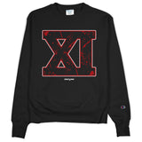 Black Crew Neck XI Champion Sweatshirt to Match Bred 11