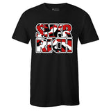 Black Crew Neck SNKR RICH Red Camo T-shirt to Match Bred 11