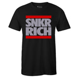 Black Crew Neck SNKR RICH T-shirt To Match BRED 4
