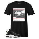 Black Crew Neck TOO BUSY TO HATE T-shirt to Match Air Jordan Retro 13 Reverse He Got Game