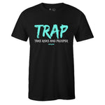 Black Crew Neck TRAP T-shirt To Match Air Jordan Retro 13 Island Green
