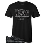 Black Crew Neck TRAP T-shirt To Match Air Max 1 Sketch To Shelf Black