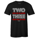 Black Crew Neck TWO THREE T-shirt To Match Air Jordan Retro 3 Black Cement