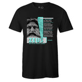Black Crew Neck ZEUS T-shirt To Match Air Jordan Retro 13 Island Green