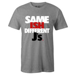 Grey Crew Neck SAME ISH DIFFERENT J's T-shirt to Match Air Jordan Retro 5 Fire Red