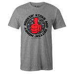 Grey Crew Neck ROCKIN KICKS T-shirt To Match Air Jordan Retro 6 3M Reflective Infrared