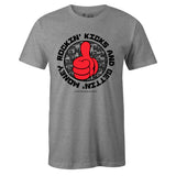 Grey Crew Neck ROCKIN KICKS T-shirt To Match Air Jordan Retro 6 3M Reflective Infrared