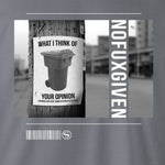Grey Crew Neck NOFUXGIVEN T-shirt to Match Cool Grey 11s 2021