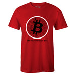 Red Crew Neck BITCOIN T-shirt to Match Air Jordan Retro 5 Raging Bull