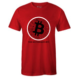 Red Crew Neck BITCOIN T-shirt to Match Air Jordan Retro 5 Raging Bull