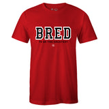 Red Crew Neck BRED T-shirt to Match Bred 11