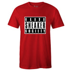 Red Crew Neck ELITE SNEAKER SOCIETY T-shirt to Match Air Jordan Retro 5 Raging Bull
