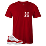 T-shirt to Match Air Jordan 11 Retro Cherry - Hustlers University Sneaker Tee