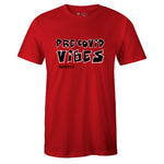 Red Crew Neck PRE-COVID VIBES T-shirt to Match Air Jordan Retro 5 Raging Bull