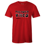 Red Crew Neck PRE-COVID VIBES T-shirt to Match Air Jordan Retro 5 Raging Bull