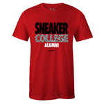 Red Crew Neck SNEAKER COLLEGE Alumni T-shirt To Match Air Jordan Retro 3 Red Cement