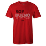 Red Crew Neck SOY BUENO T-shirt To Match Air Jordan Retro 3 Red Cement