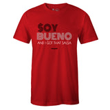 Red Crew Neck SOY BUENO T-shirt To Match Air Jordan Retro 3 Red Cement