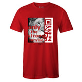 Red Crew Neck STRONG T-shirt To Match Air Jordan Retro 3 Red Cement