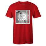 Red Crew Neck WASH YOUR HANDS T-shirt To Match Air Jordan Retro 3 Red Cement