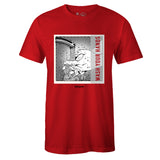 Red Crew Neck WASH YOUR HANDS T-shirt To Match Air Jordan Retro 3 Red Cement