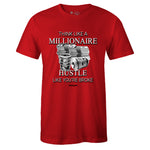 Red Crew Neck MILLIONAIRE MINDSET T-shirt to Match Bred 11