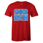 Red Crew Neck SNKR RICH T-shirt To Match Air Jordan Retro 1 OG FEARLESS