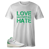 T-shirt to Match Air Jordan 2 Retro Lucky Green - Love Over Hate