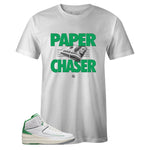 T-shirt to Match Air Jordan 2 Retro Lucky Green - Paper Chaser