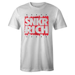 White Crew Neck SNKR RICH T-shirt To Match Air Max 1 Sketch To Shelf