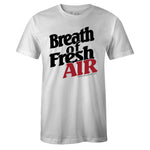 White Crew Neck Breath Of Fresh Air Sneaker T-shirt To Match Air Jordan Retro 1 OG Gym Red
