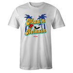 White Crew Neck MAXIN and RELAXIN T-shirt To Match Nike Air Max 270 React Bauhaus